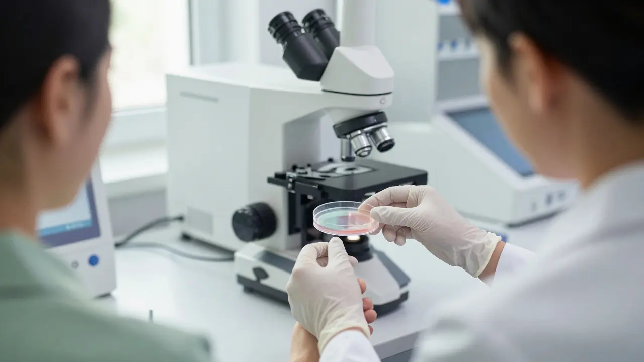 Laboratoř pro umělé oplodnění s nadějnou atmosférou