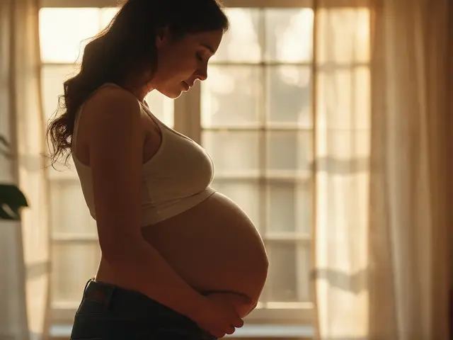 Klesnutí břicha před porodem: Kdy se miminko usadí do pánve?
